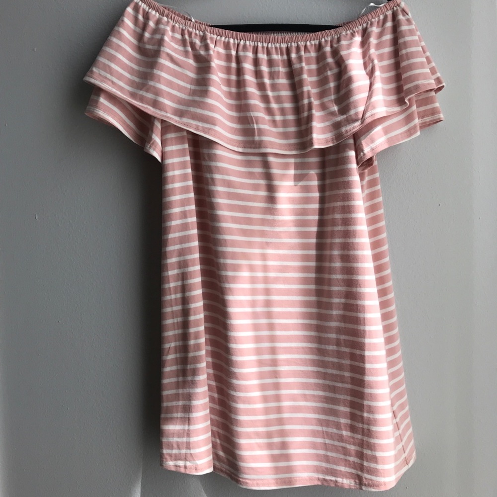 Pink striped dress